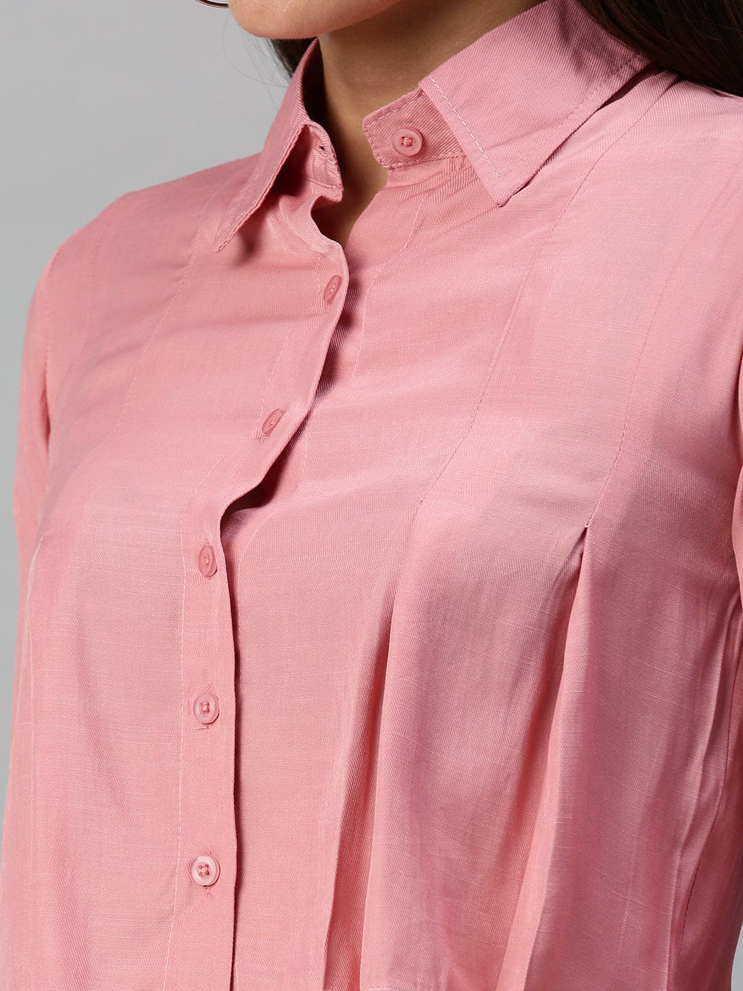 Women's Mauve Comfort Boxy Casual Shirt