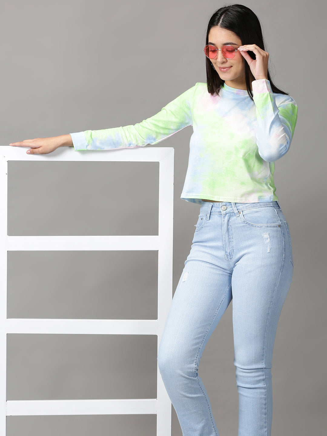 Women's Multi Tie and Dye Top