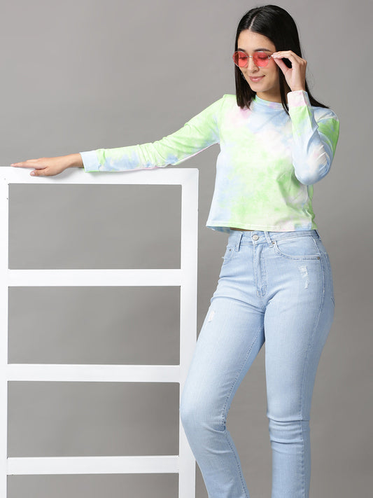 Women's Multi Tie and Dye Top