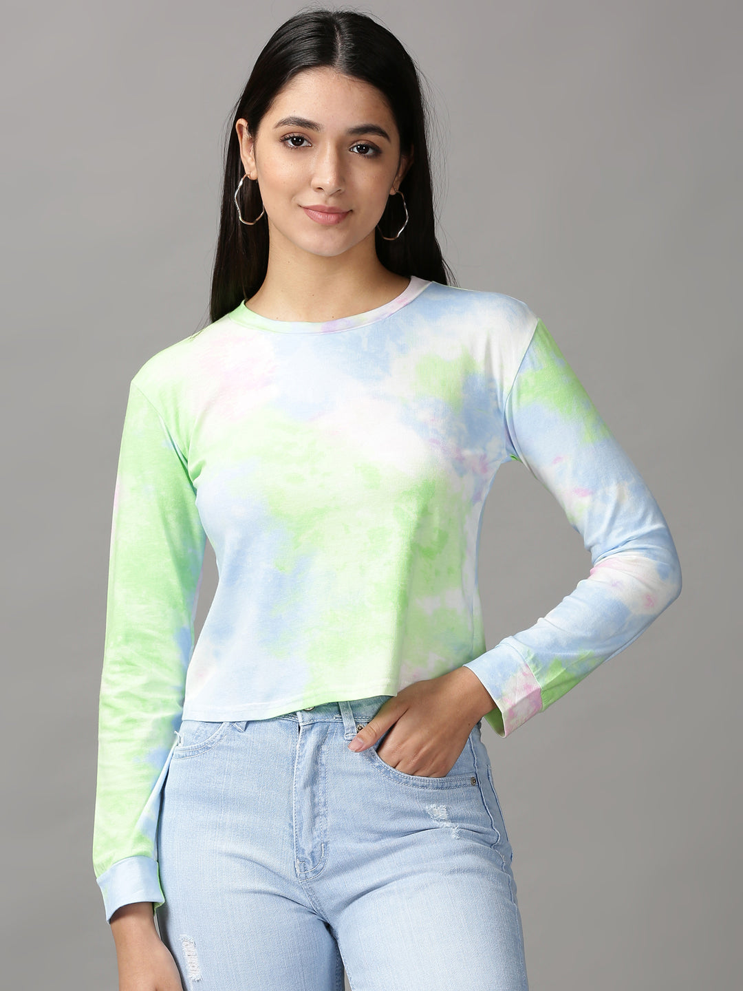 Women's Multi Tie and Dye Top