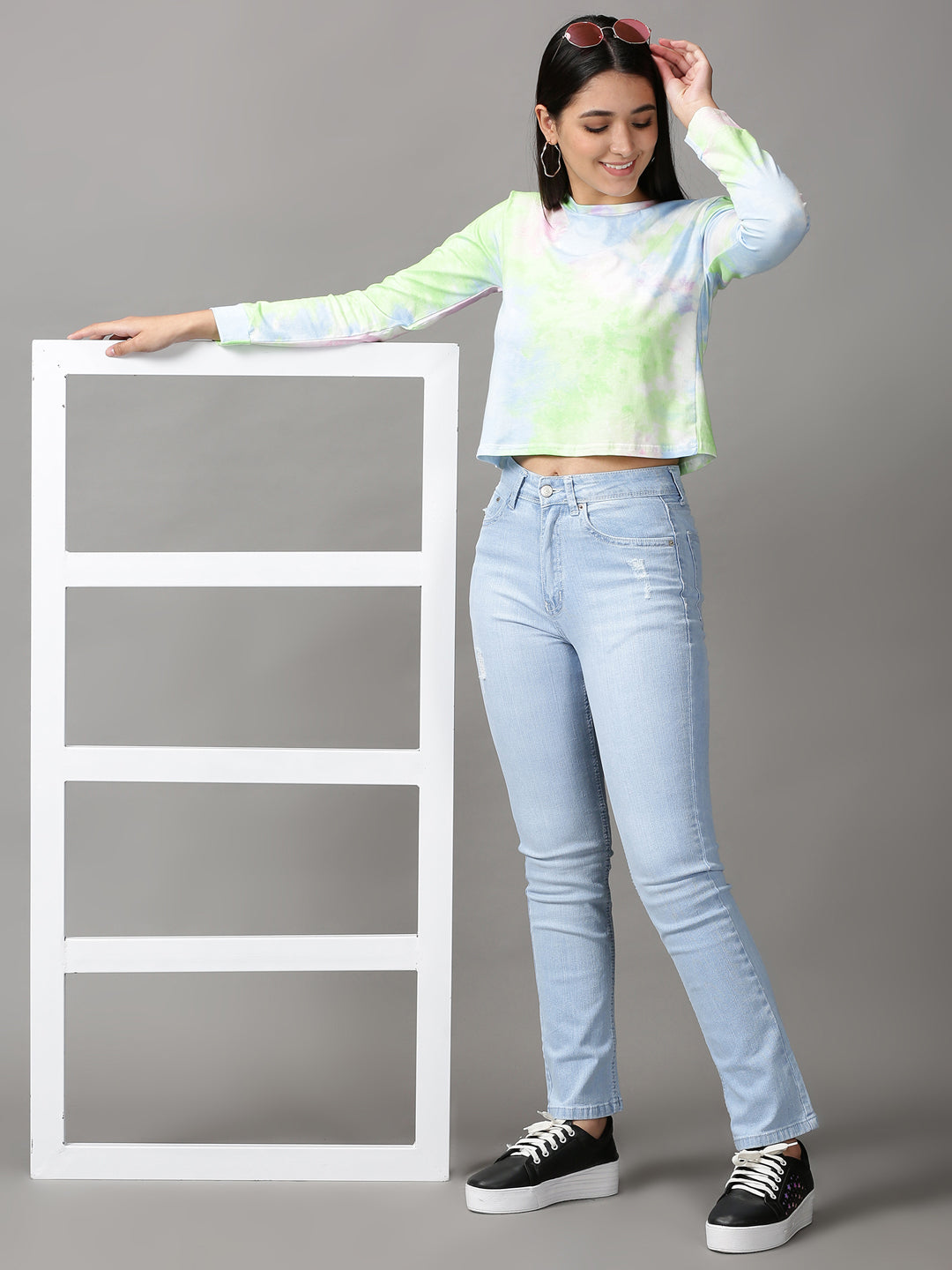 Women's Multi Tie and Dye Top