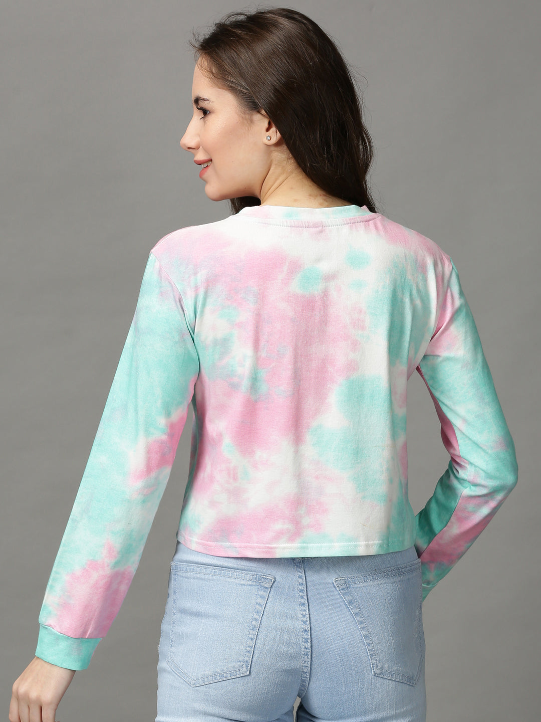 Women's Multi Tie and Dye Crop Top