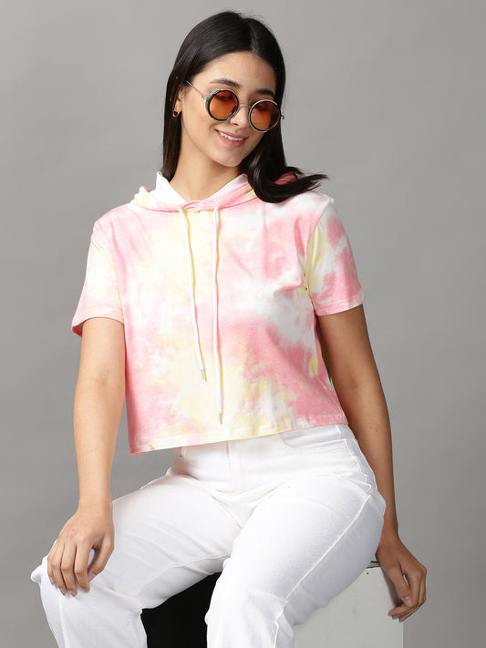 Women's Multi Tie and Dye Crop Top