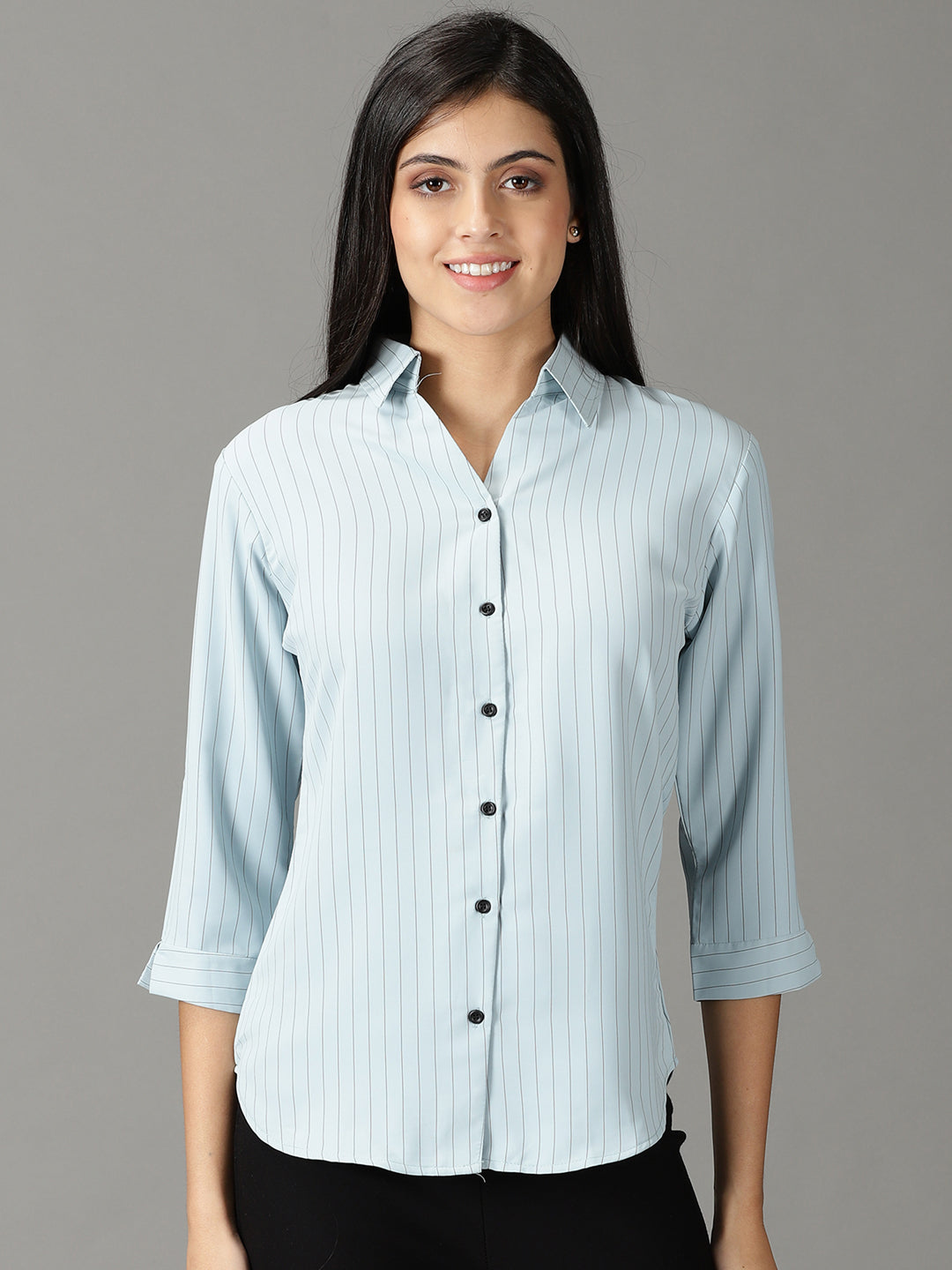 Women's Blue Buffalo Checks Casual Shirt
