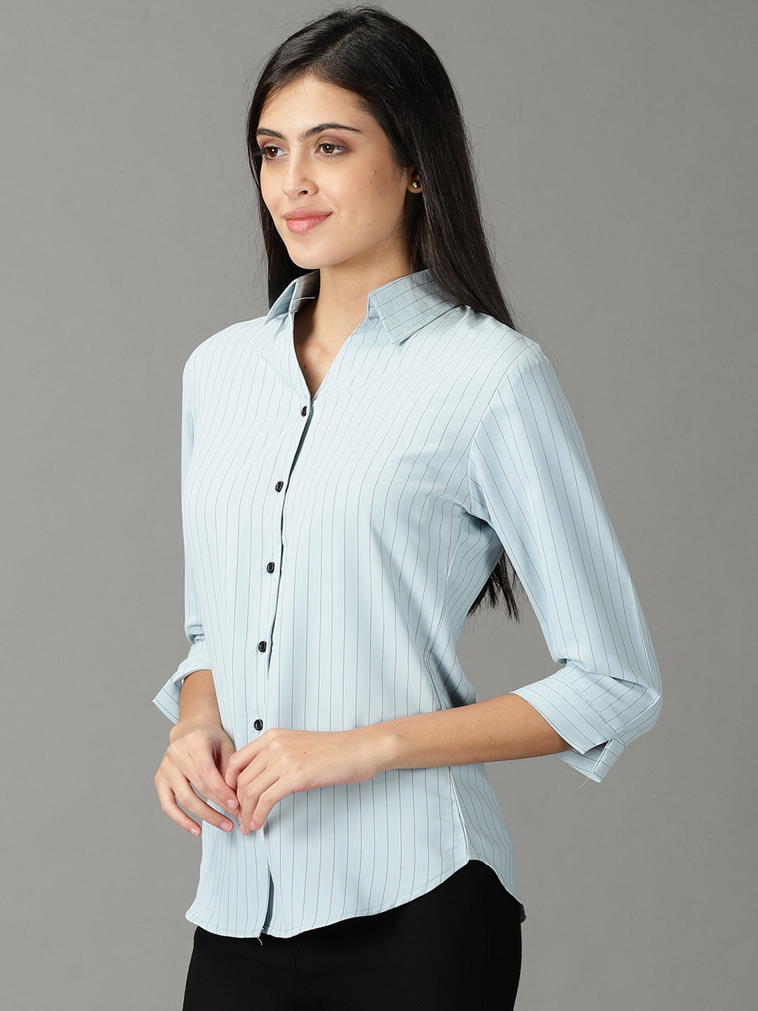 Women's Blue Buffalo Checks Casual Shirt