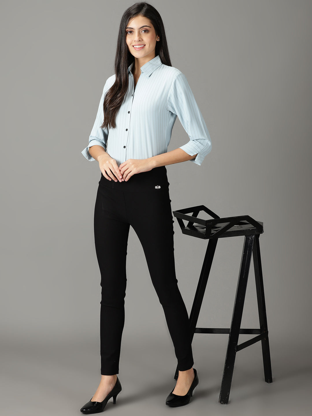 Women's Blue Buffalo Checks Casual Shirt