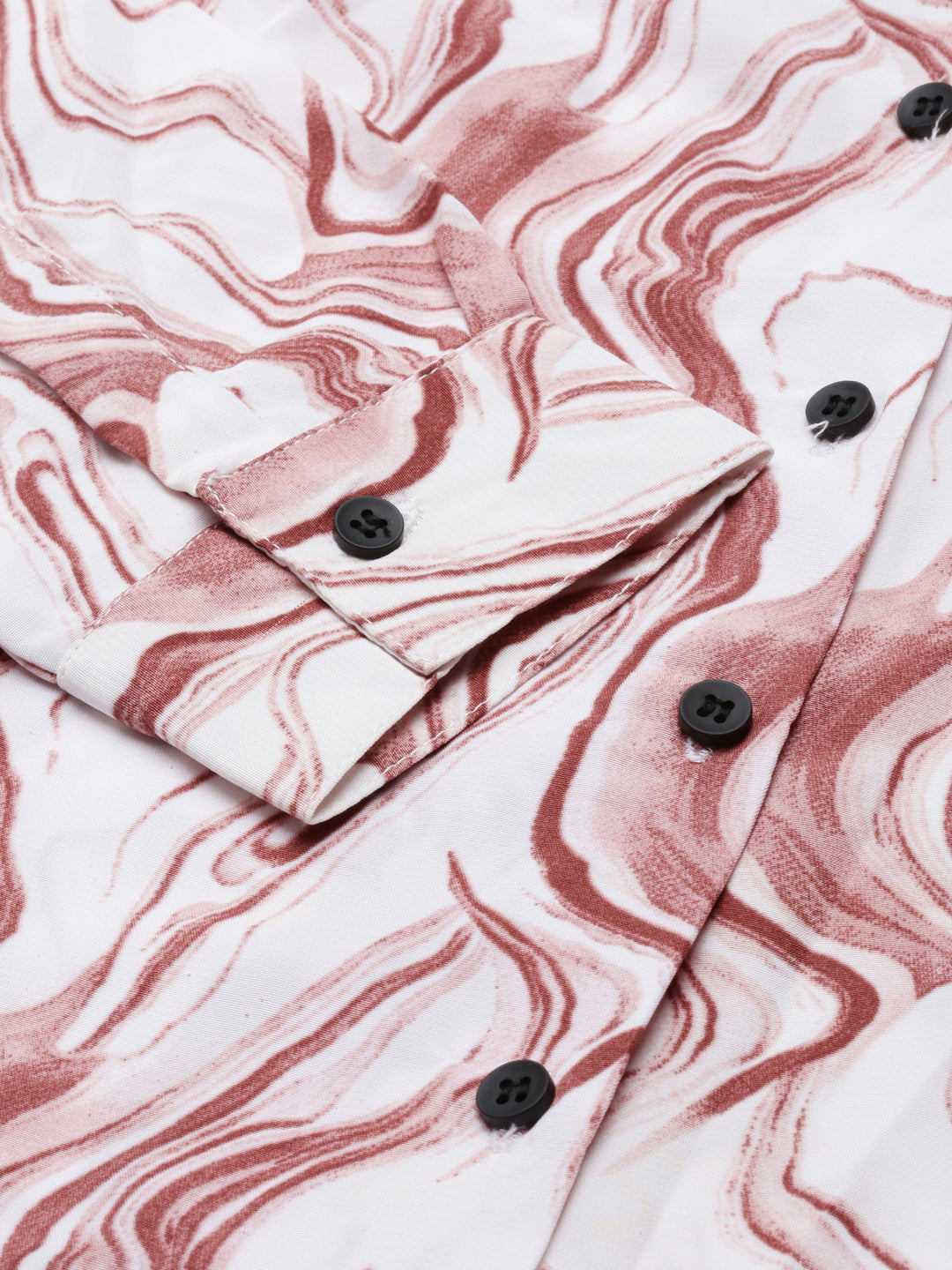 Women's Mauve Classic Printed Casual Shirt