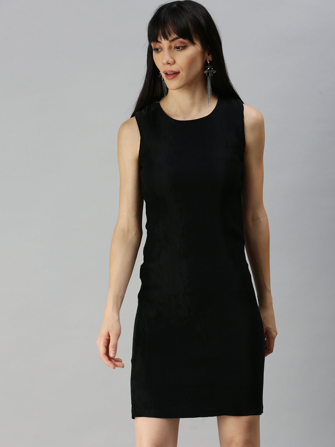 Women's Black Sheath Dress