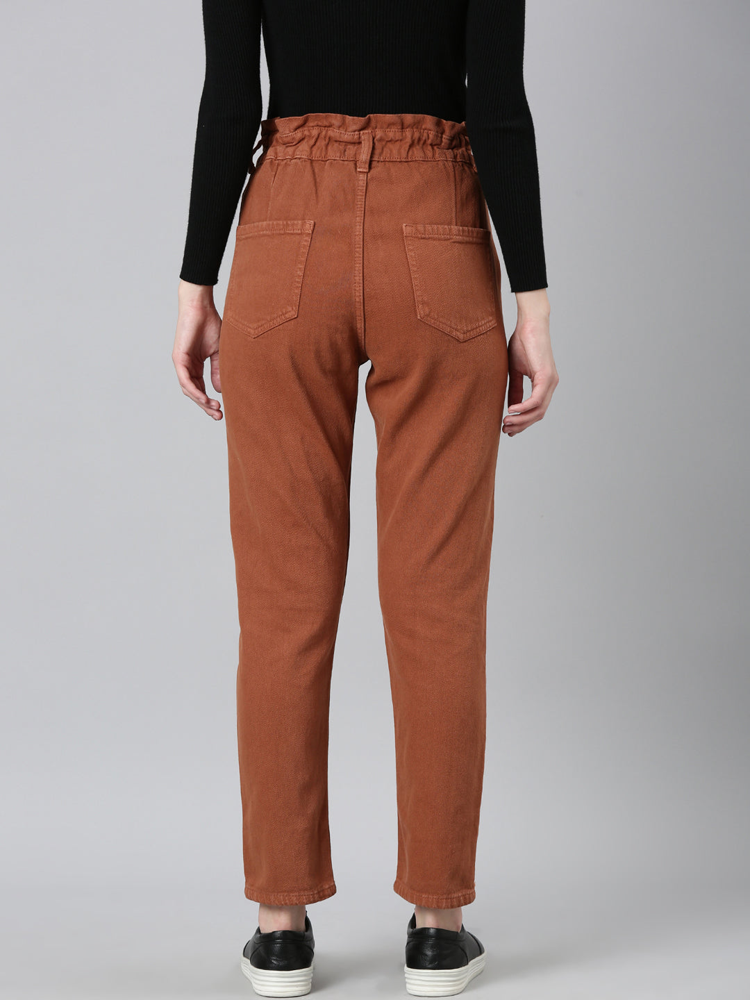 Women's Rust Jean Acid Wash Mid-Rise Denim Jeans