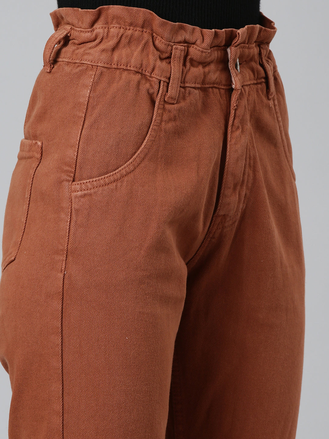 Women's Rust Jean Acid Wash Mid-Rise Denim Jeans