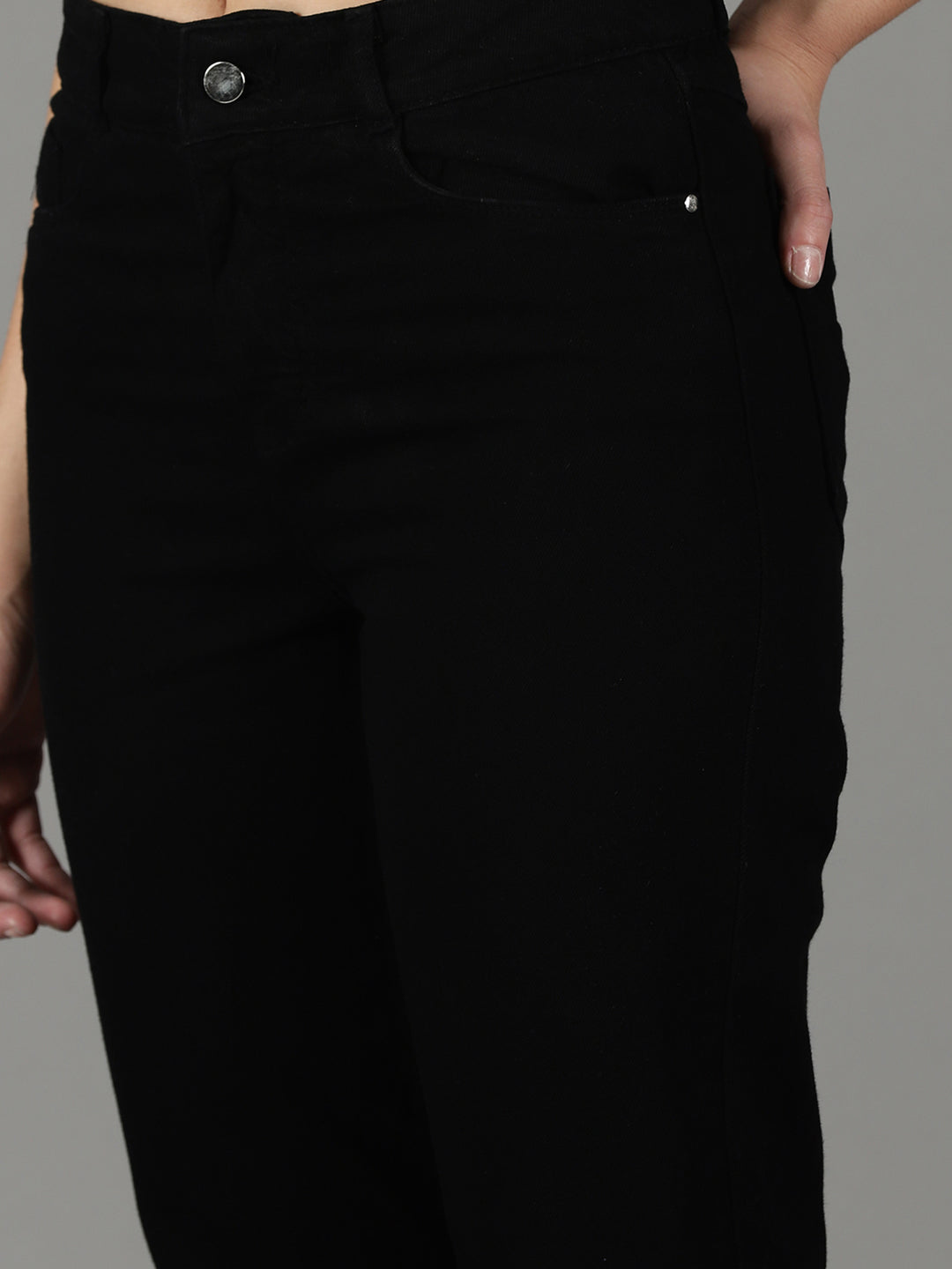 Women's Black High-Rise Mom Fit Jeans