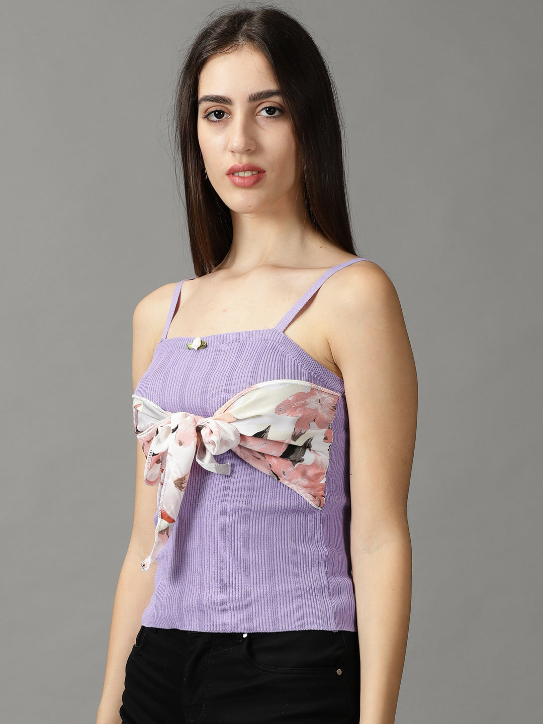 Women's Lavender Print Top
